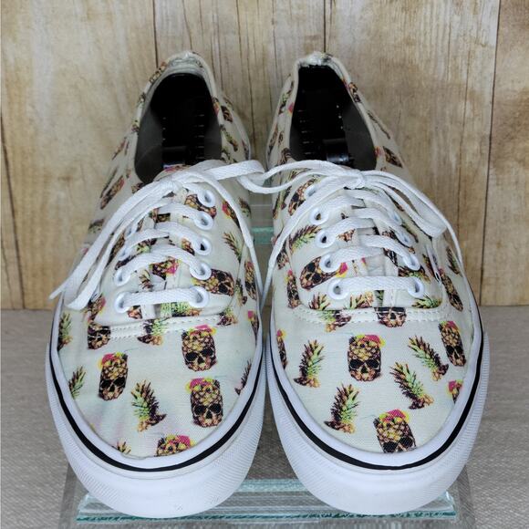 VANS Drained & Confused Aloha Pineapple Skull Low Sneakers Unisex M 7.5/ W 9 - Picture 1 of 14